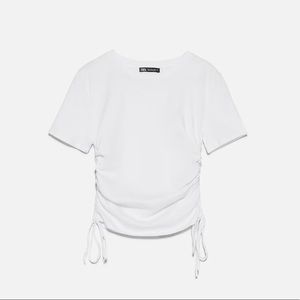 Zara ruched side top
